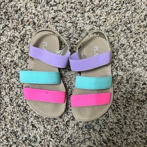 Kids Sandals in Pink, Blue, and Purple